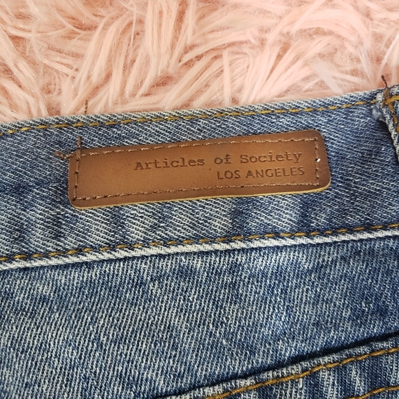 Articles of Society distressed denim shorts sz 25 - Picture 4 of 6